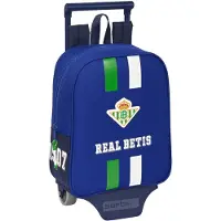 Safta Real Betis Balompie 6l 22x27x10 Cm Wheeled Backpack Bleu