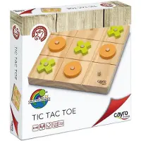 Cayro Tic Tac Toe Tic Tac Toe en bois 20 x 20 x 4 cm