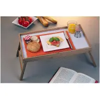 Huismerk Plateau en bambou pliable 50x30x22cm