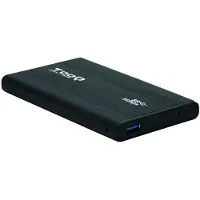 TooQ Boîtier externe AAACET0179 HD 2.5" SATA III-USB 3.0 FAT32 / NTFS / eXT2 / HFS Aluminium Noir