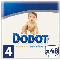 Dodot Sensitive Size 4 Diapers 48 Units Clair Enfants