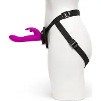 Happy Rabbit - harnais avec gode ceinture vibrant oreilles lapin