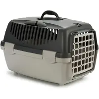 Stefanplast Zolux Transport Box Gulliver 1 avec porte en plastique gris clair / gris foncé