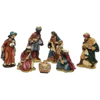 Décoris Christmas Figures 9 Cm 7 Units Multicolore
