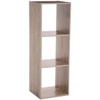 5 Five Square Shelving 100.5x34.4x32 Cm 3 Shelves Marron