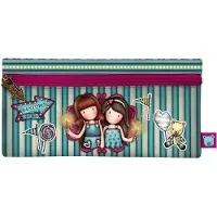 GORJUSS Trousse d'école Fireworks rouge grenat (22 x 11 x 1.5 cm)