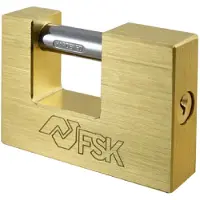 Ferrestock Fskcan190 Rectangular Padlock 90 Mm Doré