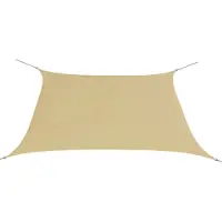 vidaXL Voile d'ombrage Oxford Tissu Carré 2x2 m Beige