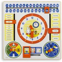 Bambolino toys Houten Kalenderklok 30 cm