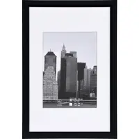 Henzo Cadre 20x30 Metallica noir -