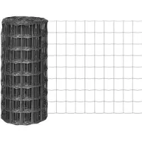 vidaXL Clôture Euro acier 25 x 0,8 m Gris