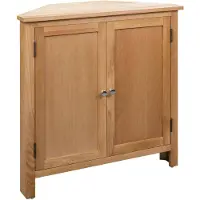 vidaXL Armoire d'angle 80x33,5x78 cm Bois de chêne massif