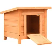 vidaXL Maison pour chats 50x46x43,5 cm Bois de pin & sapin