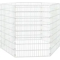 vidaXL Enclos 6 pièces 54x80 cm Fer galvanisé