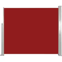 vidaXL Marquise latérale extensible 120x300 cm rouge