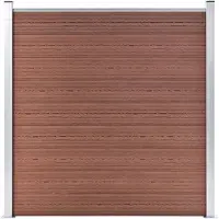 vidaXL Clôture de jardin WPC 180x186 cm Marron