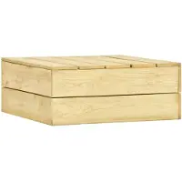 vidaXL Table de jardin 75x75x31 cm Bois de pin imprégné