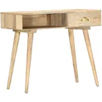 vidaXL Table console 90x45x75 cm bois de manguier massif