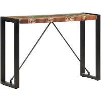 vidaXL Table console 110x35x76 cm Bois de récupération massif