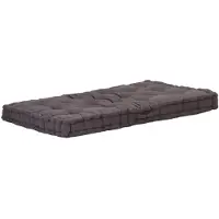 vidaXL Coussin de plancher de palette Coton 120x80x10 cm Anthracite