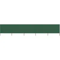vidaXL Tissu brise-vent 5 pièces 600 x 160 cm vert