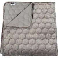 Unique living Peggy - Couvre-lit - Lits-jumeaux - 240x280 cm - Gris clair