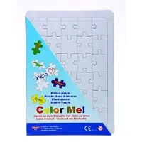 Collall Puzzle vierge A4 avec cadre, 30 pièces à peindre