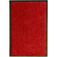 vidaXL Paillasson lavable Rouge 40x60 cm
