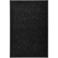 vidaXL Paillasson lavable Noir 60x90 cm
