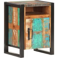 vidaXL Table de chevet 40x35x55 cm Bois de récupération massif