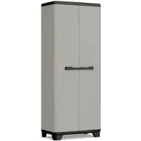 Keter Planet High Cupboard Multipurpose - 3 étagères - 68x39x173cm - Gris/Noir - Plastique recyclé
