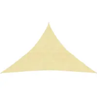 vidaXL Voile d'ombrage 160 g/m² Beige 3x3x4,2 m HDPE