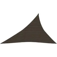 vidaXL Voile d'ombrage 160 g/m² Marron 3x4x5 m PEHD