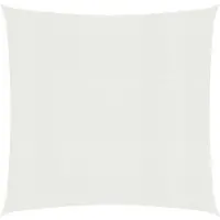 vidaXL Voile d'ombrage 160 g/m² blanc 7x7 m HDPE