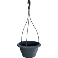 Prosperplast Doniczka Respana Wisząca - Antracyt 24cm