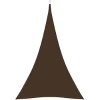vidaXL Voile de parasol Tissu Oxford triangulaire 5x6x6 m marron