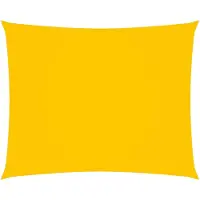 vidaXL Voile de parasol tissu oxford rectangulaire 3,5x4,5 m jaune