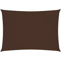 vidaXL Voile de parasol tissu oxford rectangulaire 3x4,5 m marron