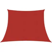 vidaXL Voile d'ombrage 160 g/m² rouge 3/4x3 m HDPE