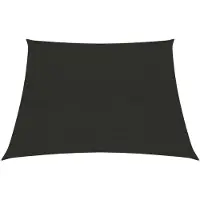 vidaXL Voile d'ombrage 160 g/m² noir 3/4x2 m HDPE