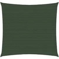 vidaXL Voile d'ombrage 160 g/m² Vert foncé 4x4 m PEHD