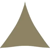 vidaXL Voile de parasol Tissu Oxford triangulaire 5x7x7 m beige