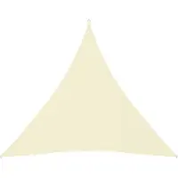 vidaXL Voile de parasol tissu oxford triangulaire 6x6x6 m crème