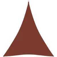 vidaXL Voile d'ombrage Oxford Tissu Triangulaire 4x5x5 m Terracotta-Rouge