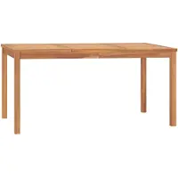 vidaXL Table de jardin 160x80x77 cm teck massif
