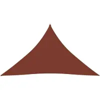 vidaXL Voile d'ombrage Oxford Tissu Triangulaire 4x4x5,8 m Terracota-Rouge