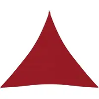 vidaXL Voile de parasol tissu oxford triangulaire 4,5x4,5x4,5 m rouge