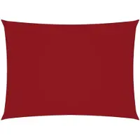 vidaXL Voile de parasol tissu oxford rectangulaire 3,5x5 m rouge