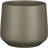 Mica Decorations Flowerpot Amber 1097324, ceramics, Ø 15.5 cm, green (15.50 x 14 cm)