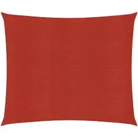 vidaXL Voile d'ombrage 160 g/m² Rouge 6x6 m PEHD